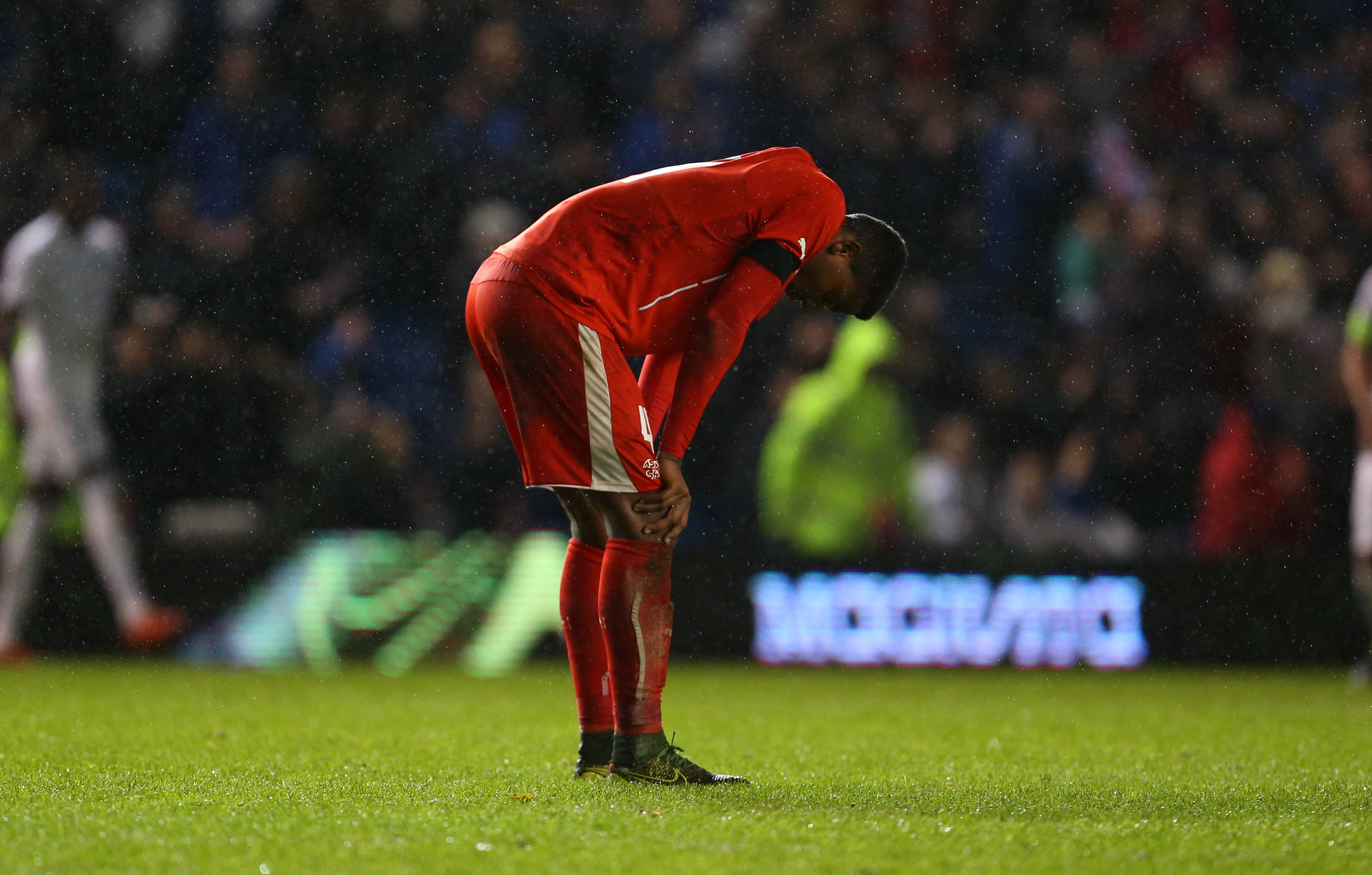 16.11.2015; Brighton; Fussball U21 EM Quali - England - Schweiz; Manuel Akanji (SUI) (Catherine Ivill/AMA/freshfocus)