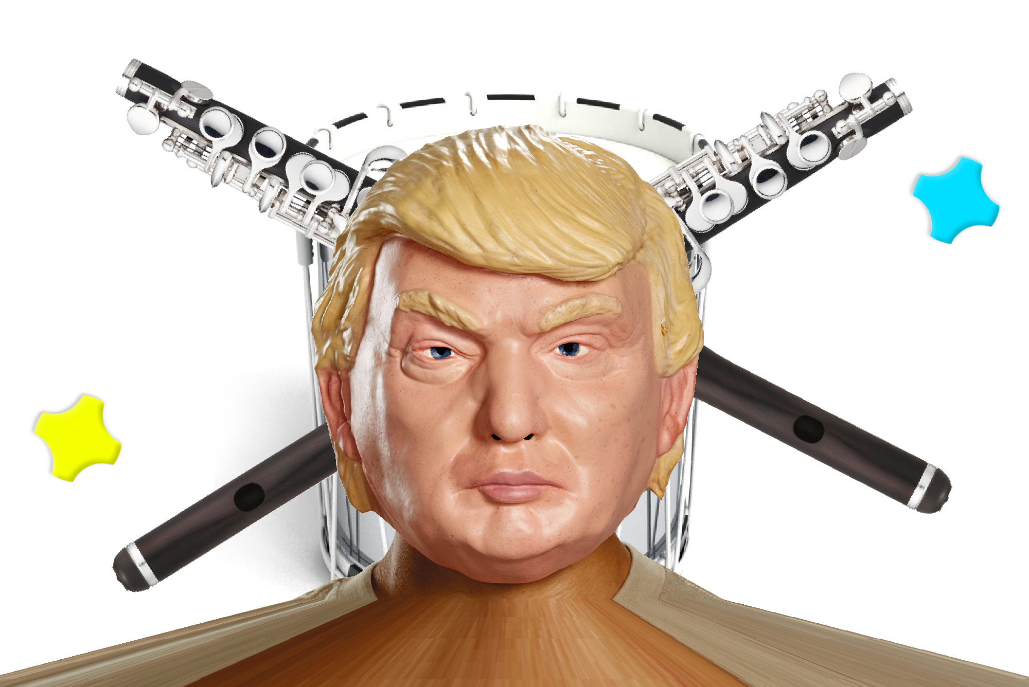 Ein bisschen dürfte auch er die Sujets beeinflusst haben: Auch wenn es nach He-Man aussieht, es ist US-Präsident Donald Trump.