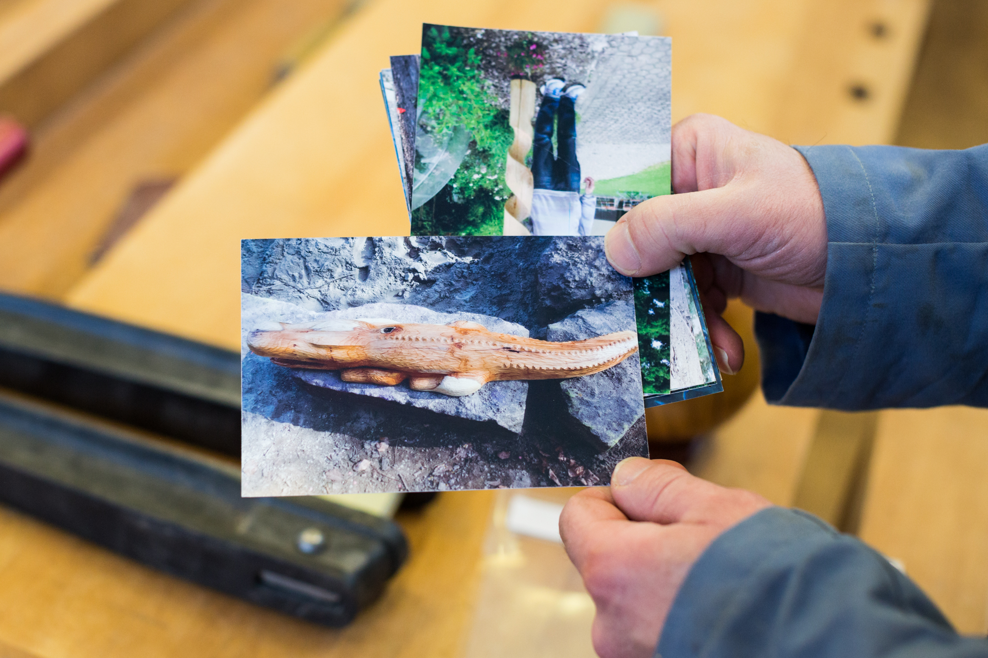 Die Fotosammlung, die die wichtigsten Skulpturen enthält.