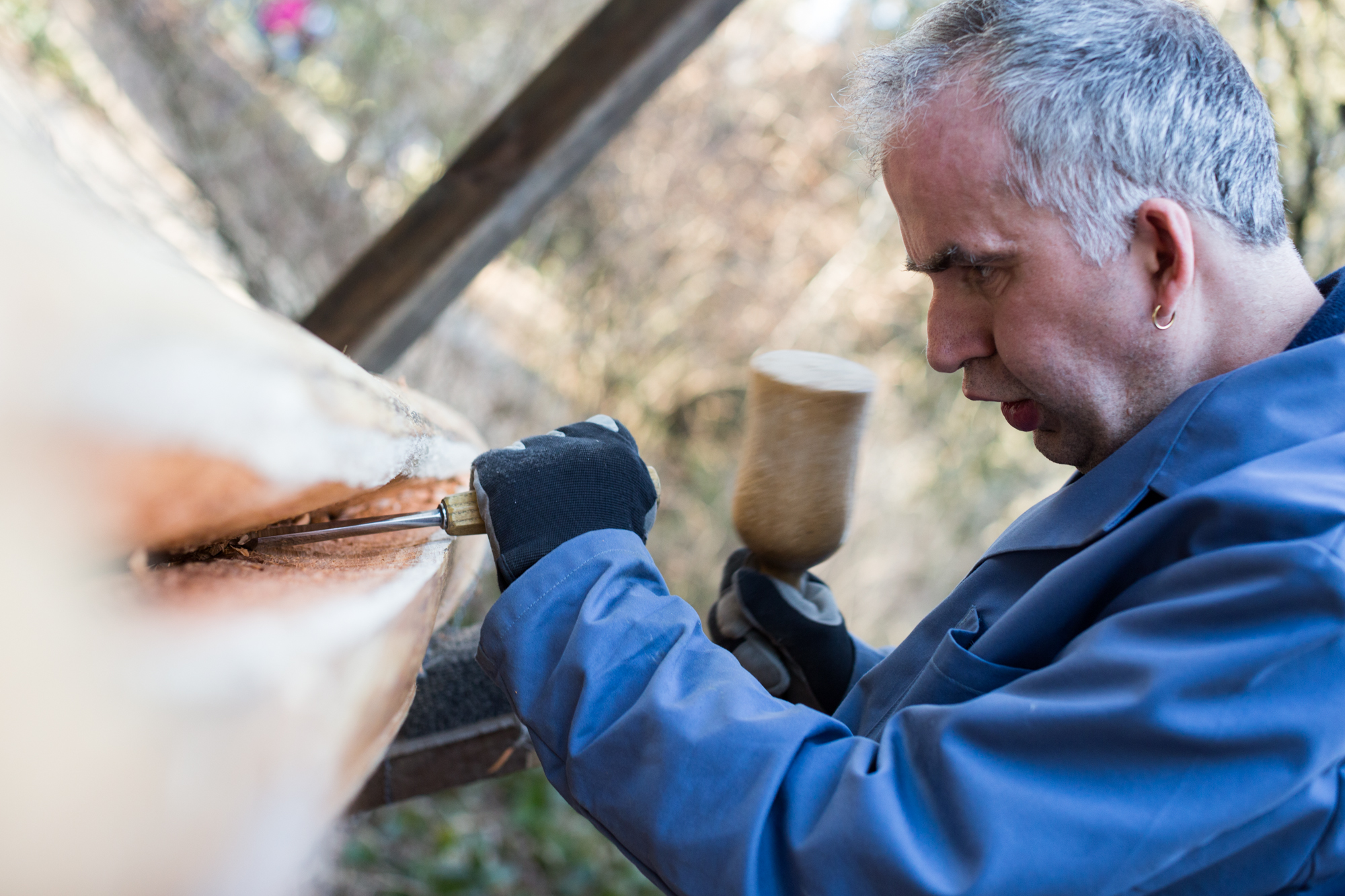 Am liebsten arbeitet Repas an der frischen Luft – auch im Winter und wenn es regnet.