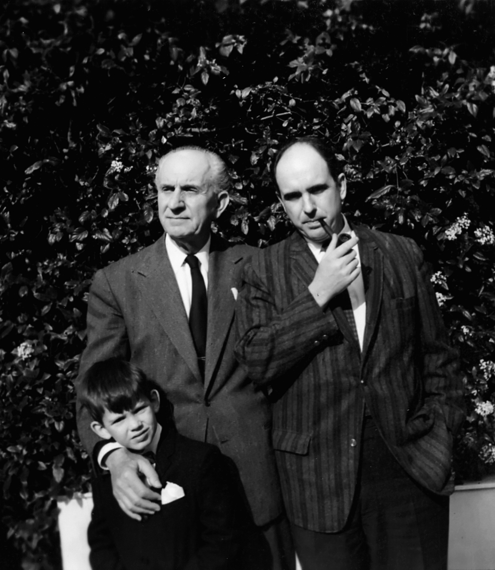 This undated file photo provided by the Andreas G. Papandreou foundation shows Greek Socialist leader George Papandreou as a young boy posing together with his late father Andreas, right, and grandfather George _ both former Greek prime ministers. His vic