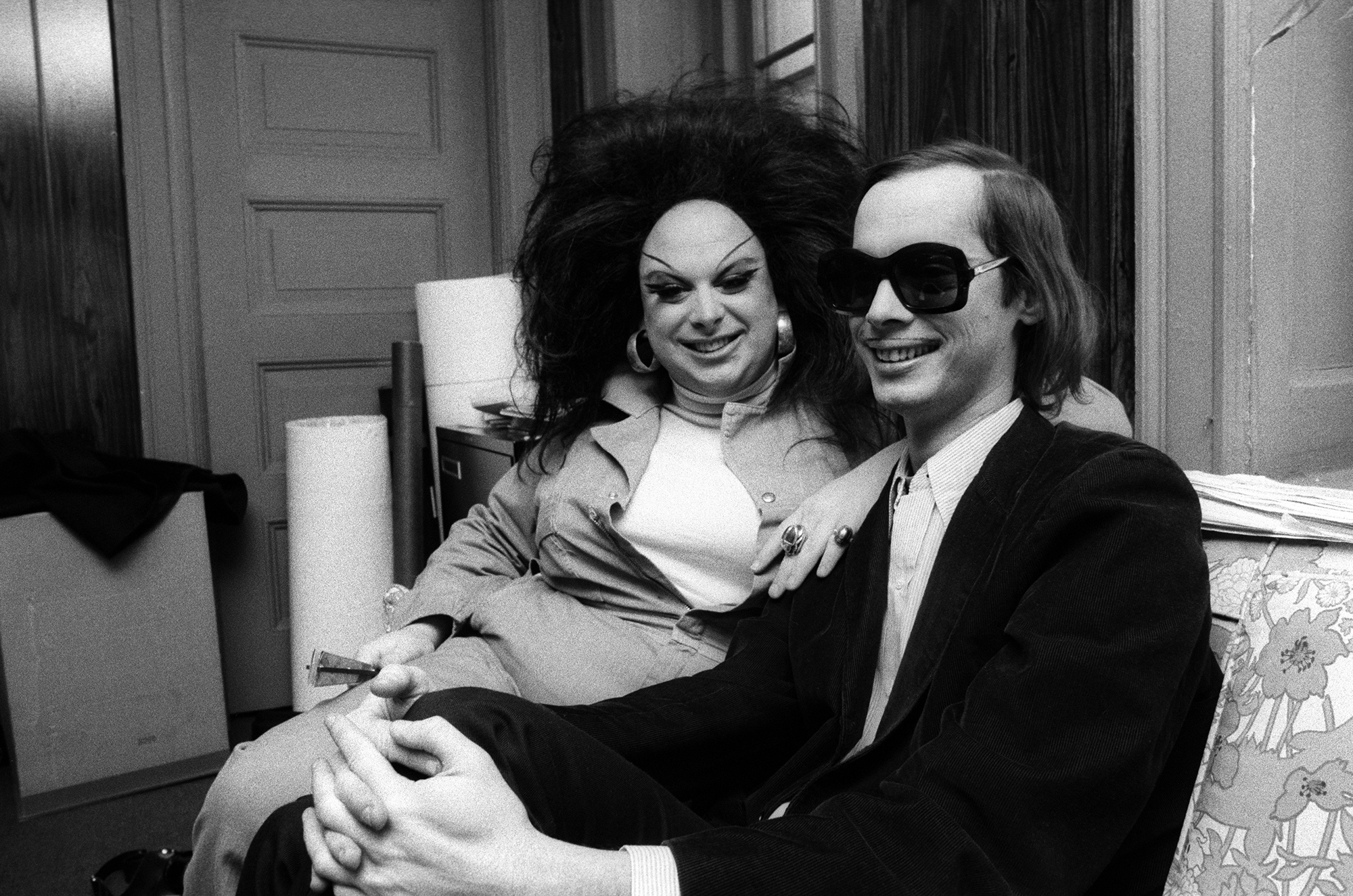 John Waters, der King of Trash, und seine Muse Divine 1974 in New York.