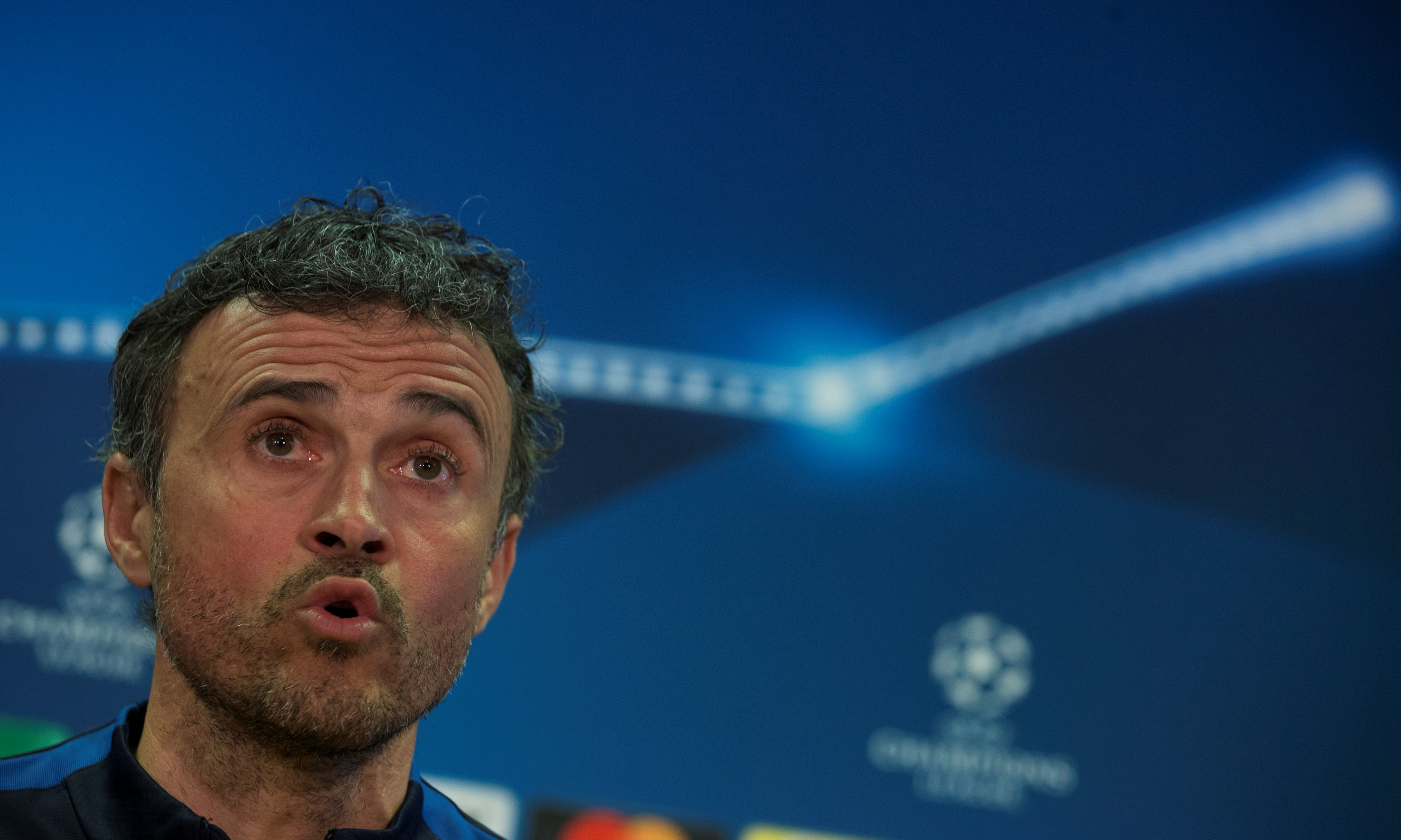 Football Soccer - Barcelona news conference - UEFA Champions League - Joan Gamper training camp, Sant Joan Despi, outside Barcelona, Spain - 7/3/17 - Barcelona's coach Luis Enrique Martinez attends a news conference. REUTERS/Sergio Perez