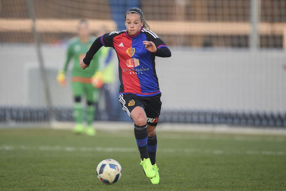 18.02.2017; Basel; Fussball NLA Frauen - FC Basel - FC Luzern; Ria Percival (Basel) (Andy Mueller/freshfocus)