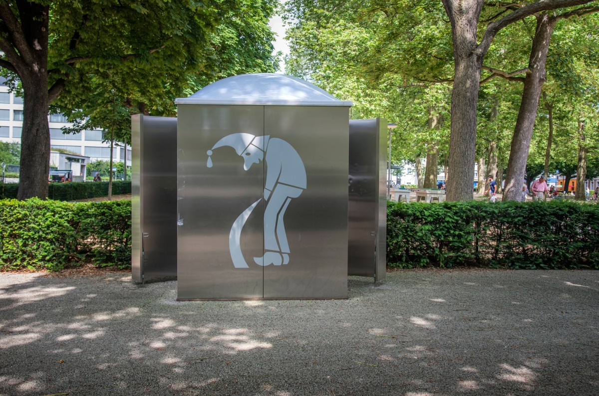 Die Benutzung dieses Pissoir kostete vorher schon nichts.