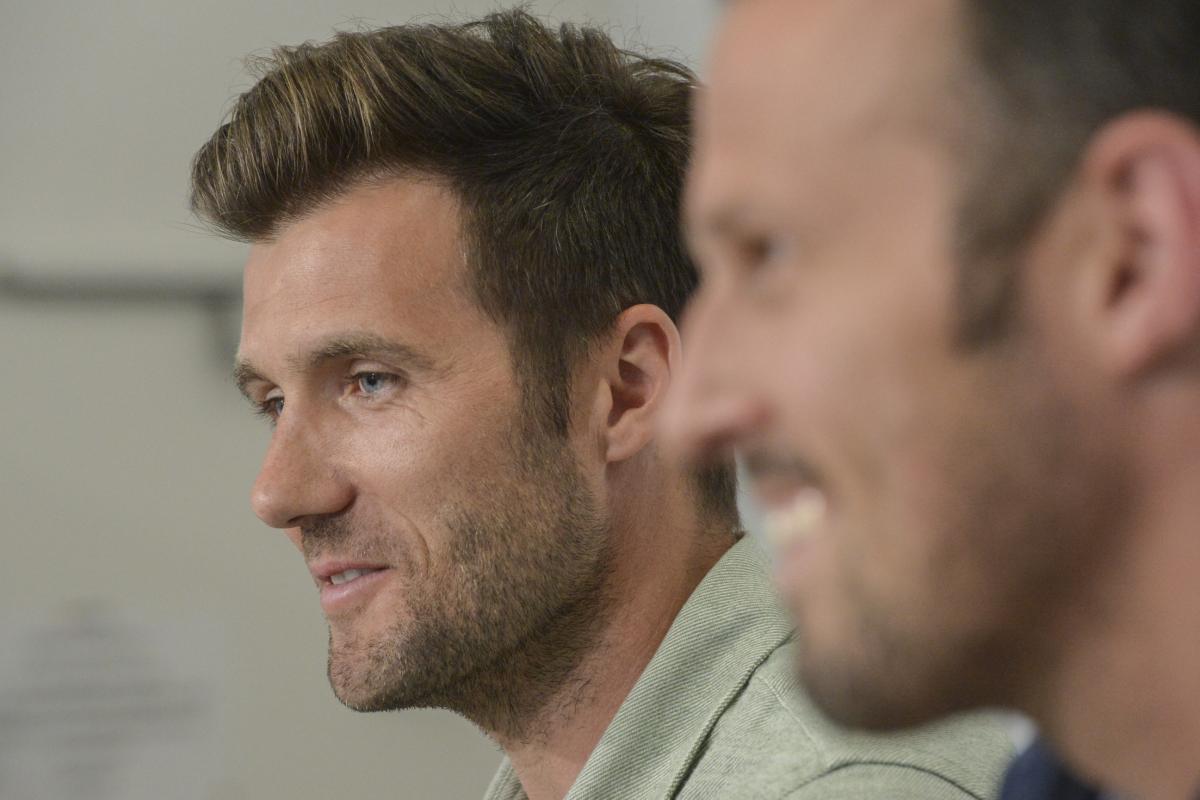 21.04.2017; Basel; Fussball Super League - MK FC Basel; Raphael Wicky (Basel) wird als Trainer ab der kommenden Saison vorgestellt. (Andy Mueller/freshfocus)