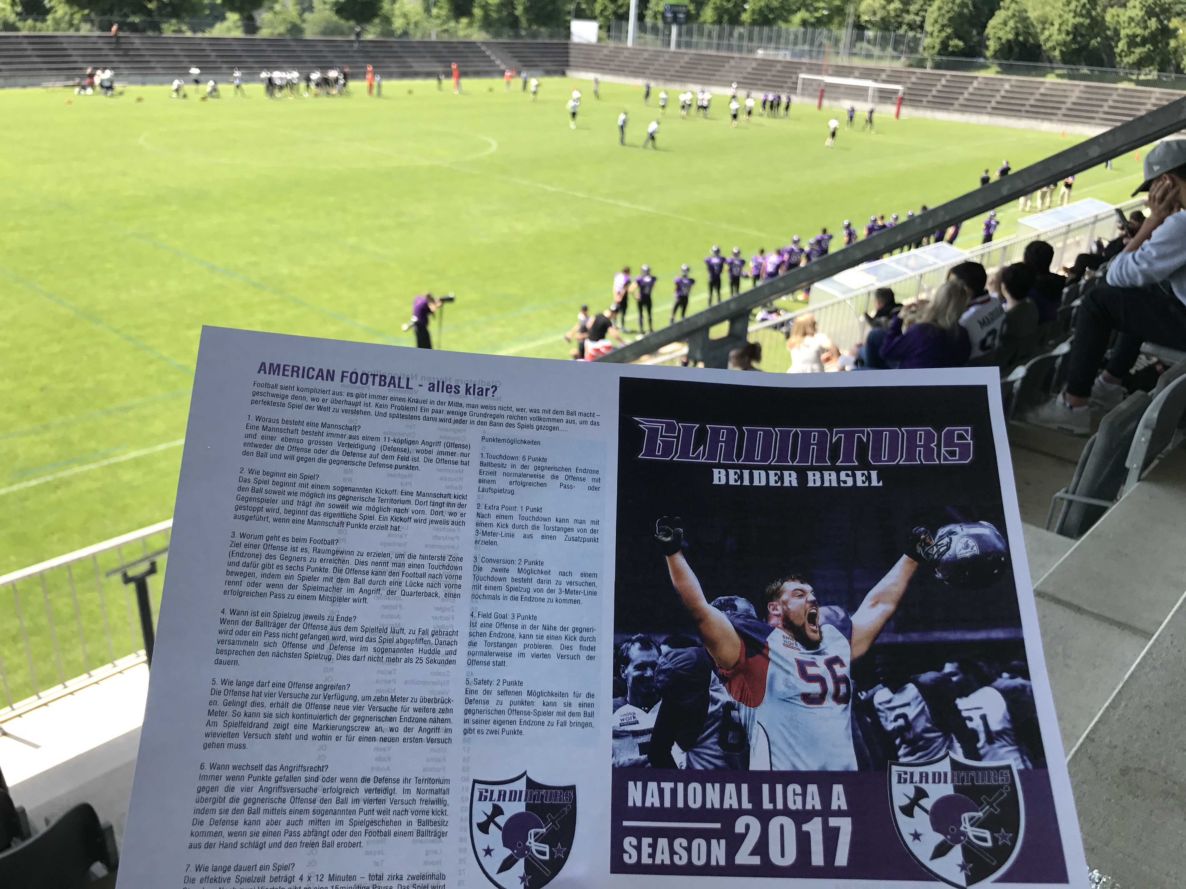 Gladiators beider Basel, Rankhof, Football