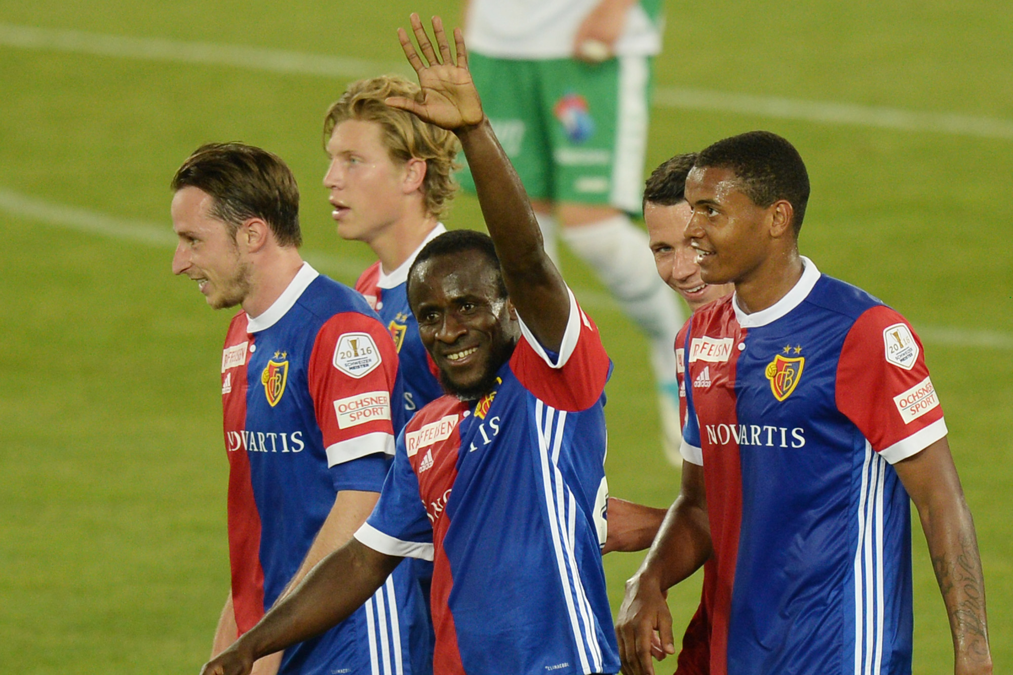02.06.2017; Basel; Fussball Super League - FC Basel - FC St. Gallen; Seydou Doumbia (Basel) nach seinem Tor (Steffen Schmidt/freshfocus)