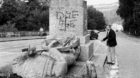 Das Denkmal des unbekannten Schweizer Soldaten "le Fritz" in Les Rangiers wurde in einer naechtlichen Aktion von den jurassis