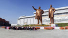 Statues of former Presidents Kim Il-Sung and Kim Jong Il, Pyongyang, North Korea (Democratic People's Republic of Korea), Asi