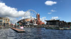 Am Hafen, wo vor hundert Jahren Ruhe einzog, tobt heute wieder das Leben.
