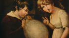 'Boy and Girl with a Bladder', c18th century. From The Connoisseur Volume LXXXVII, edited by C. Reginald Grundy. [The Connois