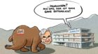 So sieht unser Karikaturist Tom Künzli den BaZ-Deal im Bündnerland.