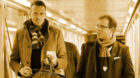 Former captain Marco Streller, left, and sport director Georg Heitz, right, of Switzerland's FC Basel 1893 on their departure