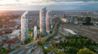 Drei Wohntürme in der Höhe von 135 und 160 Metern werden zu neuen Wahrzeichen im Süden der Stadt.