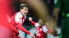 16.12.2017; Bremen; Fussball 1.Bundesliga - SV Werder Bremen - 1. FSV Mainz 05;Torschuetze Fabian Frei (Mainz) jubelt nach d