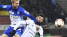 02.12.2017; Lausanne; Fussball Super League - FC Lausanne-Sport - FC Basel;
Nicolas Getaz (Lausanne) gegen Albian Ajeti (Base