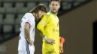 14.03.2018; Lausanne; Fussball Super League - FC Lausanne-Sport - FC Basel;
Enttaeuschung beim Michael Lang (L) und Torhueter