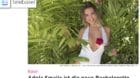 Auf diesem Bild ist sie noch weg, obwohl sie bereits wieder zurück ist: Bachelorette und Wetterfee Adela Smajic.