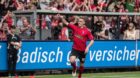 Fussball Bundesliga 32. Spieltag SC Freiburg vs 1. FC Koeln Jubel bei Nils Petersen (SC Freiburg 18) nach Tor zum 2:0; Fussba