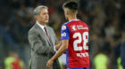 16.08.2018; Basel; Fussball Europa League Qualifikation - FC Basel - Vitesse Arnheim; 
Trainer Marcel Koller (Basel) und Raou