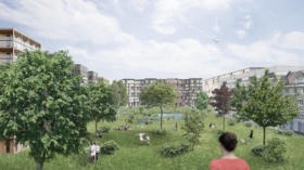 So könnte der Stadtpark gemäss dem Nein-Komitee auf dem Lysbüchel-Areal aussehen. 