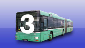 Bitte umsteigen: Ab Aeschenplatz verkehren auf der 3er-Linie einen Monat lang Busse statt Trams.