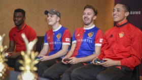 15.01.2018; Marbella; Fussball Super League - Trainingslager FC Basel; 
FCB esports im Duell mit Spielern der ersten Mannscha