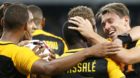 So wollen sich die Young Boys auch in den Spielen gegen ZSKA Moskau feiern