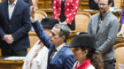 Der neugewählte Bundesrat Ignazio Cassis legt als 117. Mitglied des Bundesrates den Eid vor der Vereinigten Bundesversammlun
